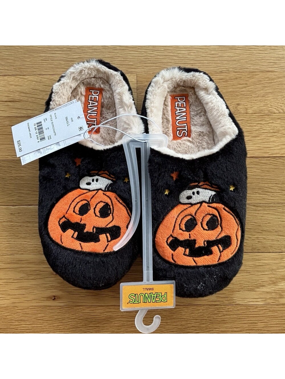 Peanuts Snoopy Great Pumpkin Halloween Scuff Slippers Medium New women’s Small
